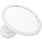  White Glass Wall Mounted Bathroom Vanity Mirror Suction Cup Traceless Man