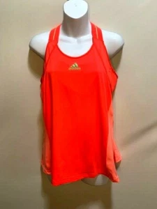 Adidas Womens Tank Top Large Built In Bra workout Yoga Running  - Picture 1 of 4