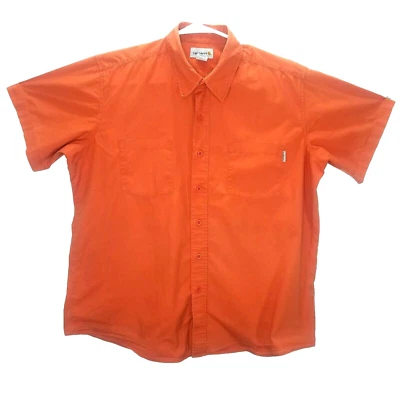 Camisa Carhartt Manga Corta Naranja Abotonada Juvenil Talla XL Calce Relajado Naranja Foto 1 de 4