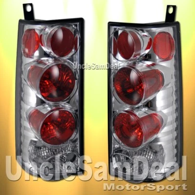 PARA 03-08 CHEVY EXPRESS SAVANA LUCES TRASERAS CROMADAS TRANSPARENTES 2 BOMBILLAS VERSIÓN ENCHUFE Foto 1 de 2