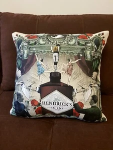 1x Hendricks Gin Cushion Cover Pillow Case 18” 45x45cm Party Gift - Picture 1 of 5