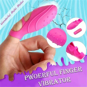 Finger Vibrator G-spot Clit Massager Stimulator Sex Toys for Women Adult Couples - Picture 1 of 12