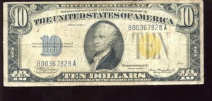 1934 North Africa World War 2 $10 U.S. Bill / Note - Picture 1 of 2