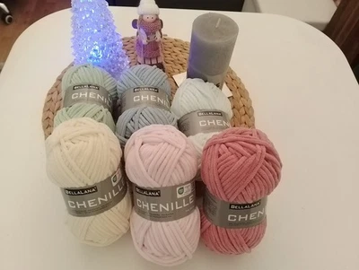 BELLALANA Chenille 50g in 6 Farben