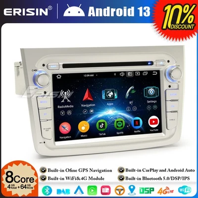 Android 14 8-Core 4+64GB Autoradio Bluetooth DVD GPS CarPlay per Alfa Romeo Mito - Imagen 1 de 4