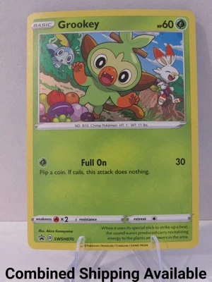 Grookey - SWSH070 SWSH: Sword & Shield Promo Cards NM Holo English 13321 - Image 1 of 2