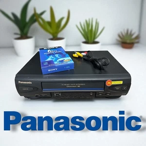 🔥Panasonic 4 Head VHS VCR Player PV-V4522 Recorder Blue Line - Tested Working - Picture 1 of 7