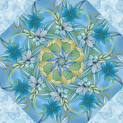 Kit de edredón precortado Kit de bloque de 12-6" Kit de caleidoscopio precortado CALIPSO MARIPOSA Foto 1 de 4