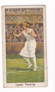 1925 Tennis Card Wimbledon & Olympic Champ Suzanne Lenglen - Picture 1 of 1