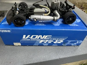 Kyosho V One RRR Nitro Rc Car OS Ma. 12TZ Nitro Engine Hpi Traxxas Losi Lrp TLR - Picture 1 of 17