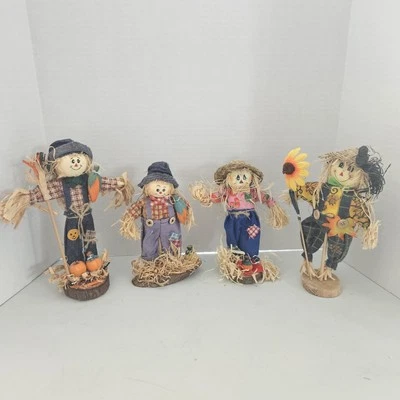 Set of 4 Scarecrow decorations Fall Decorations Pumpkin  - Image 1 of 4