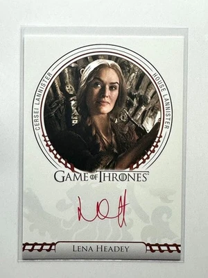 Lena Headey Sigil Autograph, Game of Thrones, Legends of the Realm - Image 1 of 2