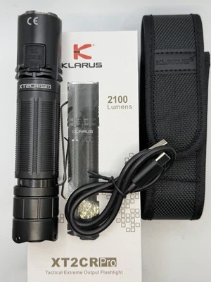 Linterna táctica recargable Klarus 2100 lúmenes nueva XT2CR Pro Foto 1 de 4