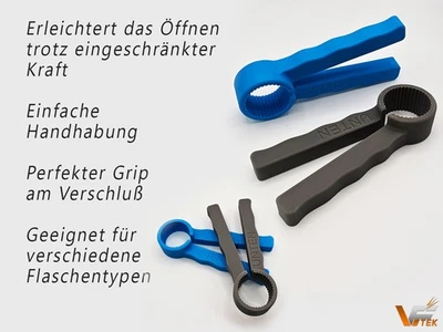 PET Flaschenöffner | Drehhilfe | Aufschraubhilfe Senioren | Arthrose | Rheuma - Bild 1 von 4