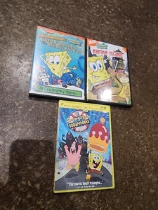 Spongebob Squarepants 3 DVD Lot Karate Island Nautical Nonsense Movie - Works - Picture 1 of 7
