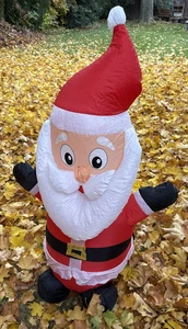 Weihnachten Aufblasbarer Weihnachtsmann mit Puffy Coat 4ft - Bild 1 von 6