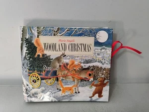 Vintage 1991 Marie Angel's Woodland Christmas Hardcover Book Flaps Fold Out - Imagen 1 de 12
