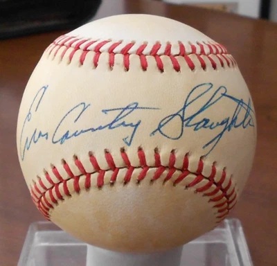 Enos "Country" Slaughter AUTOGRAPH ONLB No COA HOF 7400 - Image 1 of 4