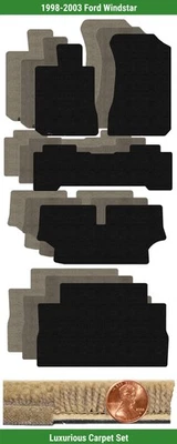 Lloyd Custom Luxe коврик комплект для 1998-2003 Ford Windstar (5 штук) #M4V - Изображение 1 из 4