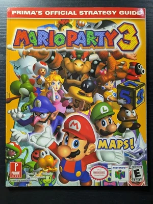 Prima's Official Strategy Guide for Mario Party 3 N64 NUEVO con Shelf Wear Foto 1 de 4