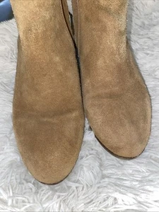 Tan Suede Ankle Boots Size 8 By Apri Italian shoemaking - Picture 1 of 7