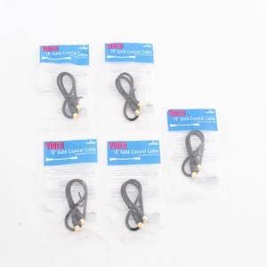 5 Leviton 18" Koaxial Video Kabel mit GOLDSTECKER Enden F-Typ C5851-1GO - Bild 1 von 5