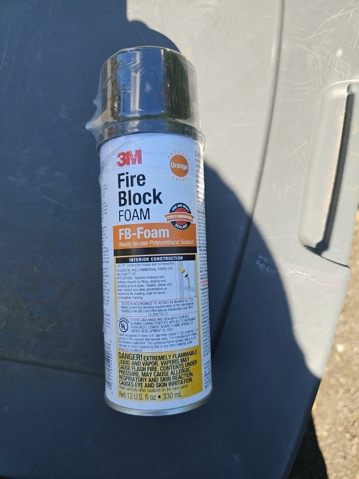 Sellador de poliuretano FB naranja 12 fl oz espuma en aerosol bloque cortafuegos 3M Foto 1 de 2