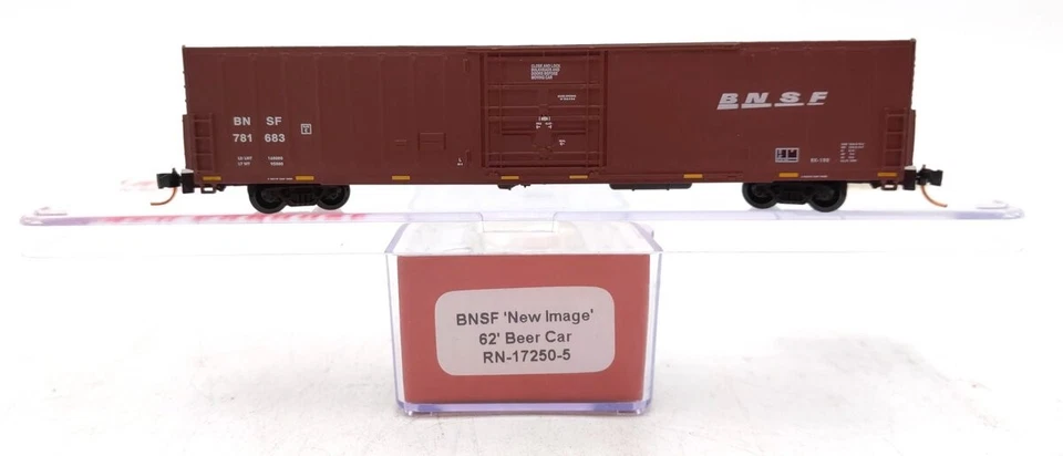 Red Caboose RN-17250-5 N Scale BNSF 62' Beer Car #781683 NIB - Image 1 of 1