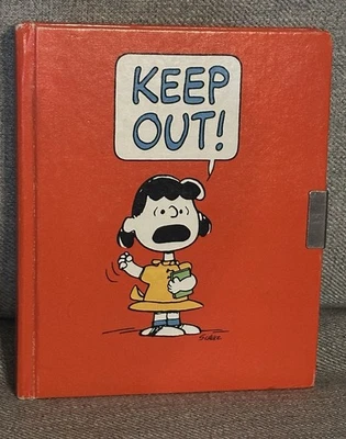 Lucylou Peanuts Keep Out! Hallmark diary 1952. Used Funny 80s Journal Entries! - Image 1 of 4
