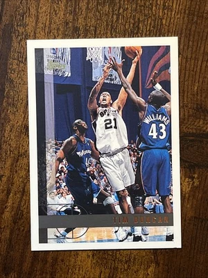1997-98 Topps #115 Tim Duncan Rookie RC Spurs Foto 1 de 2