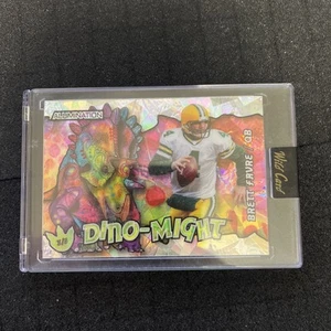 Wild Card Alumination Dinomight 2023 exclusivo - Brett Favre #AD-BF plateado/5 - Imagen 1 de 2