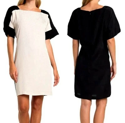 CLUB MONACO ☆ Vestido Vaina Archmand ☆ Rosa Claro / Negro ☆ Talla 2 ☆ Nuevo con Etiquetas $195 Foto 1 de 4