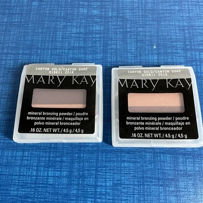 Lot Of 2 NEW Mary Kay Mineral Bronzing Powder, Canyon Gold, 016611, .16 Oz - Image 1 of 4