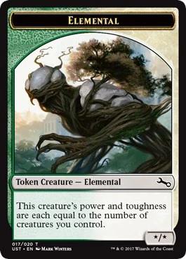 Foil - Elemental Token (017) - 17 / NM / English - Image 1 of 1