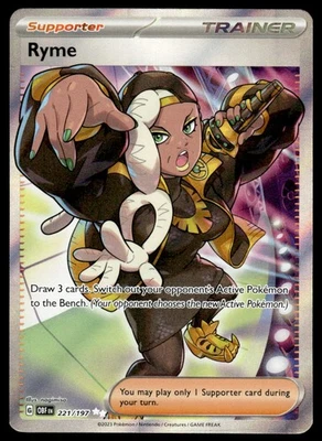 Pokemon TCG SV03: Obsidian Flames #221/197 Ryme NM - Image 1 of 2