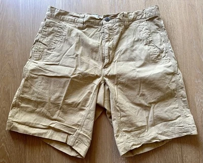 Pantalones Cortos MOUNTAIN KHAKIS Hombres 34 x 10 Lona Cortos Calce Relajado Chino Informal Beige Foto 1 de 4