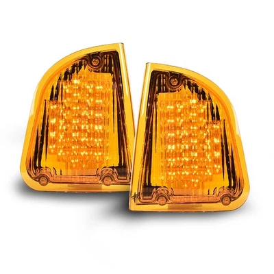 LH & RH Side Amber LED Turn Signal Light Fit For KW Kenworth K300 T300 T330 T600 Foto 1 de 4
