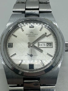 Montre Homme Antichoc Yonger & Bresson Vintage Watch Gourmette Métal Quartz - Picture 1 of 8