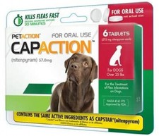 CapAction Oral Flea Treatment Large Dog 6ct