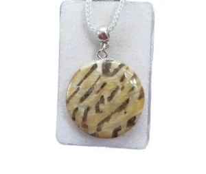 Ciondolo cabochon diaspro graffiti con passante ad anello n. 3562 - Foto 1 di 2