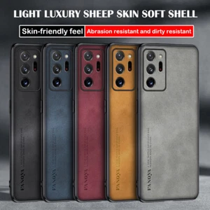 For Samsung Galaxy Note 20 Ultra Luxury Leather Case Shockproof Slim Back Cover - Picture 1 of 17