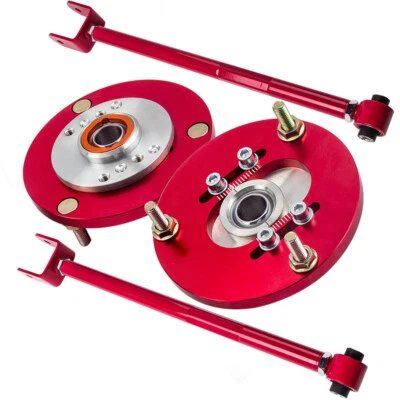 2x Rear Adjustable Camber Control Arms + 2x Camber Plates For BMW E36 1992-1998 - Image 1 of 4