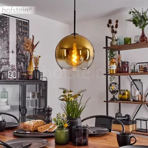  Pendel Leuchten Hänge Lampen Glas goldfarben Ess Wohn Schlaf Zimmer Beleuchtung - Bild 1 von 10