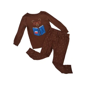 Old Navy Baby/Toddler Pajamas 2T Unisex Bear Graphic Long Sleeve Sleepwear Set - Picture 1 of 8