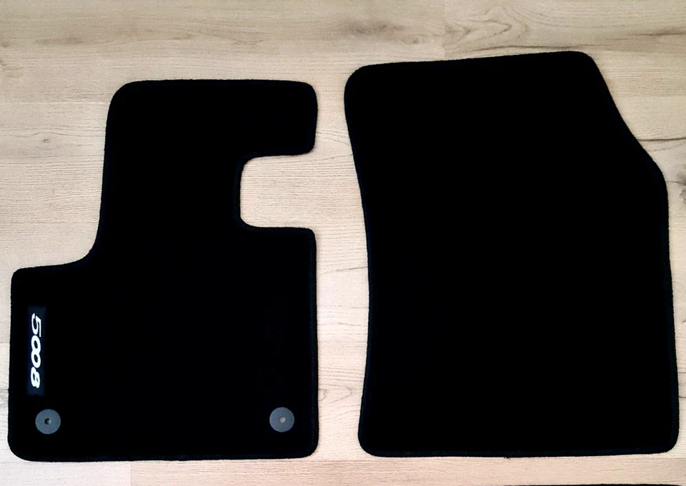 Alfombrillas de terciopelo delanteras coche peugeot 5008 2017-2024 revestimientos alfombras impermeables Foto 1 de 4