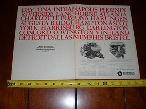 1964 CHRYSLER DODGE PLYMOUTH HEMI 426  ***ORIGINAL VINTAGE 2 PAGE AD*** - Picture 1 of 2