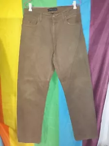 Tommy Hilfiger hombres marrón jeans talla W32 L34 - Imagen 1 de 13
