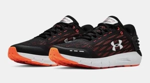 UNDER ARMOUR SNEAKER UA CHARGED ROGUE MEN'S RUNNING SHOES BLACK W/ORANGE - Picture 1 of 9