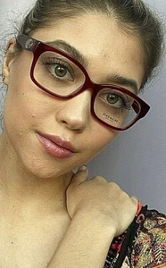 New COACH 52mm Red Burgundy Rx-able Women's Eyeglasses Frame 52-17-135 . - Picture 1 of 12