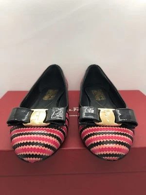 Bailarinas planas Salvatore Ferragamo multicolor Varina a rayas talla 6,5 Foto 1 de 4